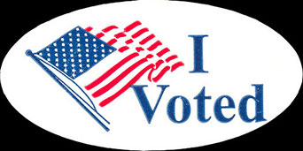 I Voted sticker